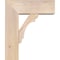 Ekena Millwork Olympic Block Smooth Bracket w/ Offset Brace, Douglas Fir, 7 1/2"W x 20"D x 24"H BKT0806X20X24OLY05SDF - alternate 4